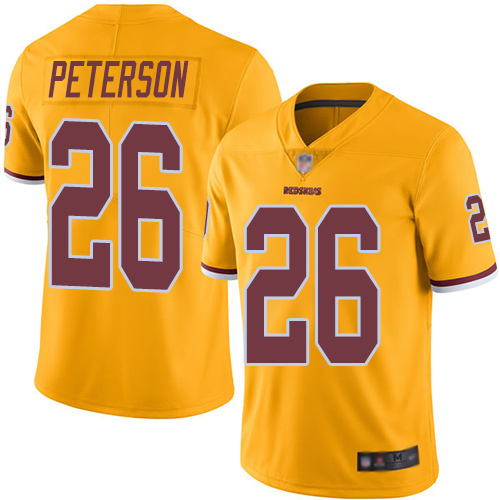 Washington Redskins Limited Gold Men Adrian Peterson Jersey NFL Football #26 Rush Vapor->youth nfl jersey->Youth Jersey